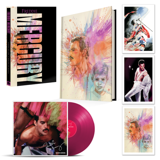 The Deluxe version of the Freddie Mercury graphic novel with vinyl LP