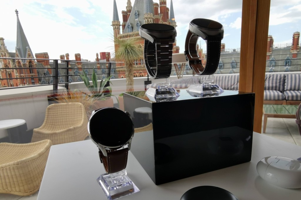 Huawei Watch 3 on display at the Standard Hotel London
