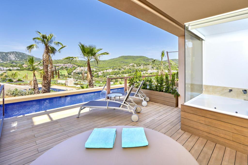 A private pool room at the zafiro palace andratx