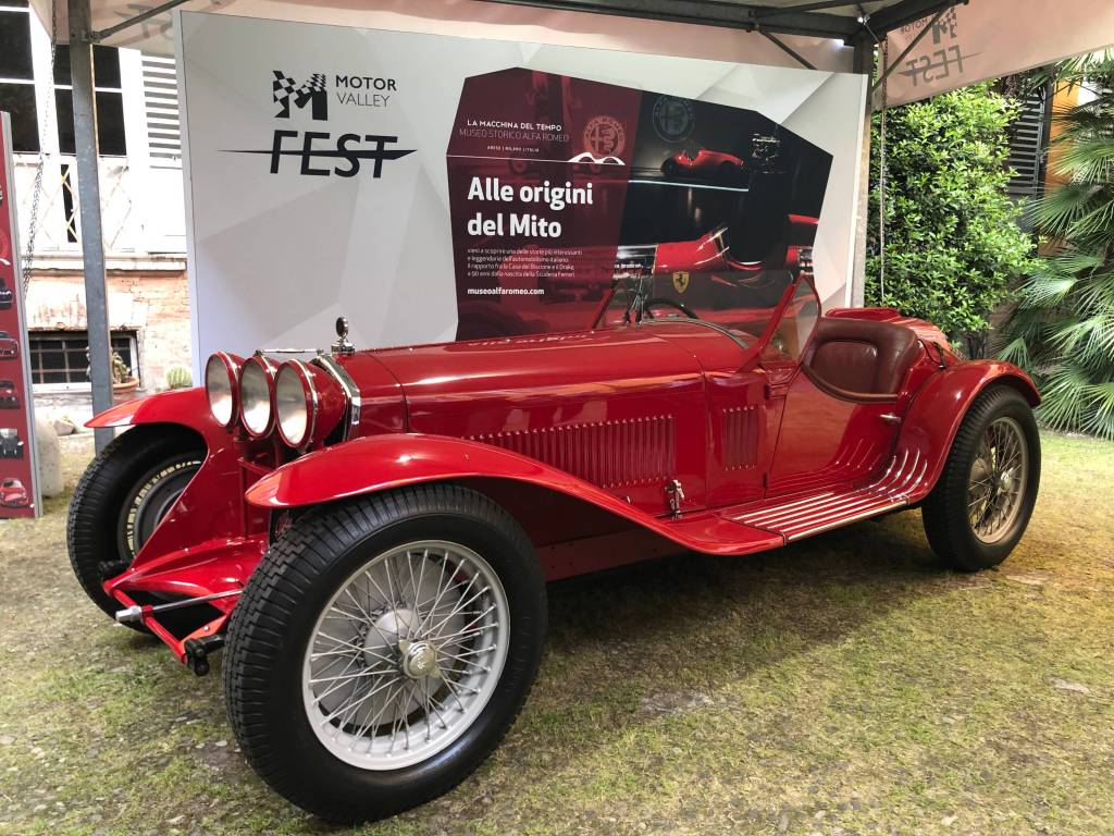 Red vintage car at Motor Valley Fest