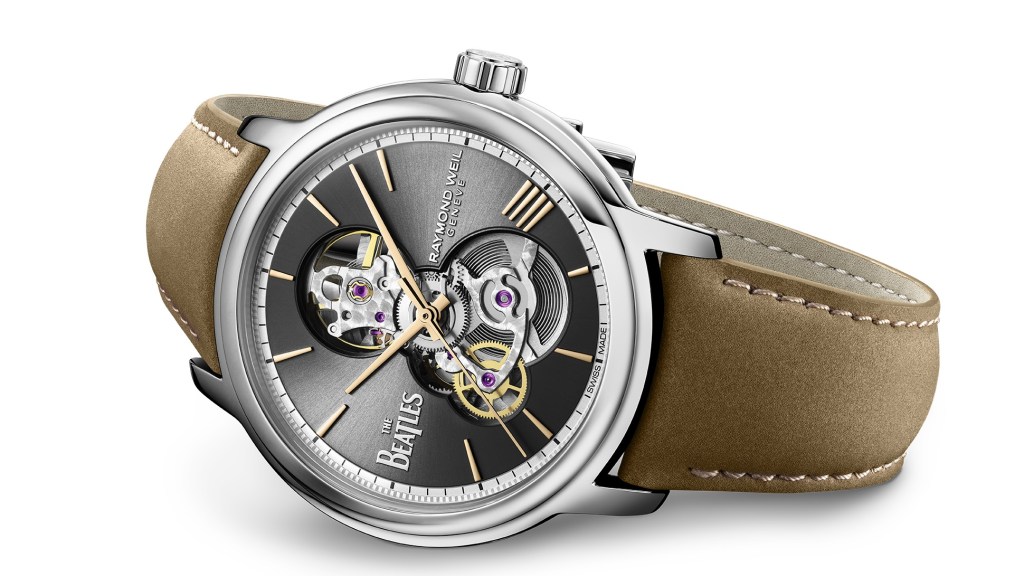 Raymond Weil Beatles watch Let it Be edition on a white background