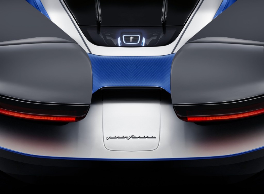 Rear view of the Automobili Pininfarin Battista