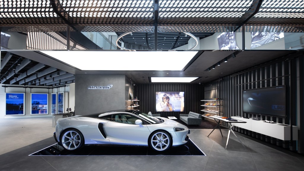 Inside the McLaren supercar store China