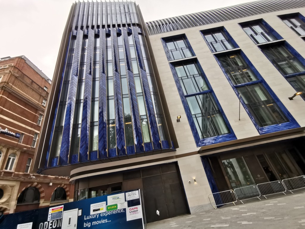 Exterior view of The Londoner hotel still under construction