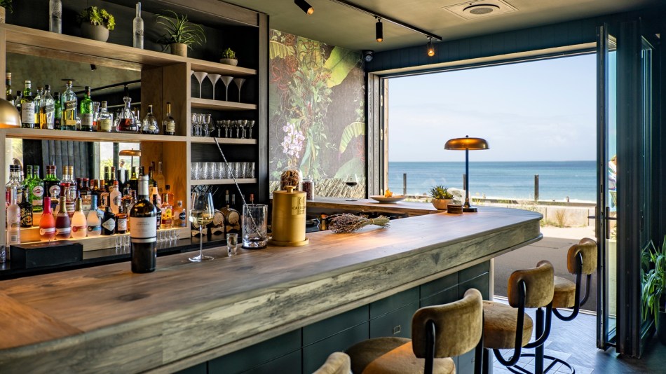 A view of the beach from the Walter on the Beach bar