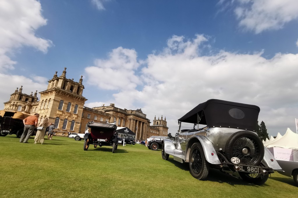Classic cars on the lawns of Blenheim Palace