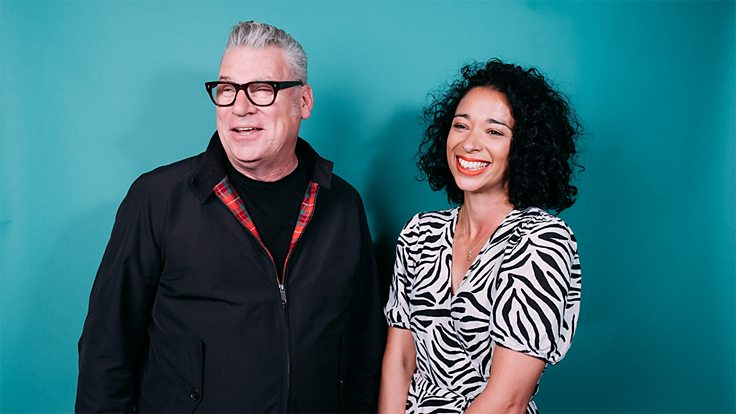 BBC Radio 4 Screenshot hosts Mark Kermode and Ellen E Jones pose for the camera