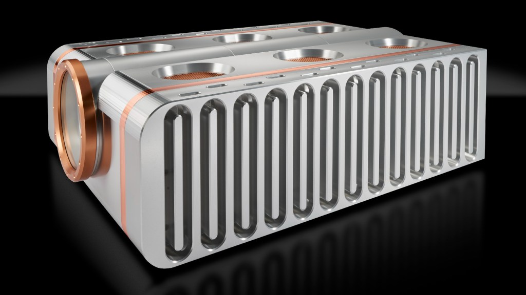 Dan D’Agostino Relentless Monoblock Amplifier viewed from the side
