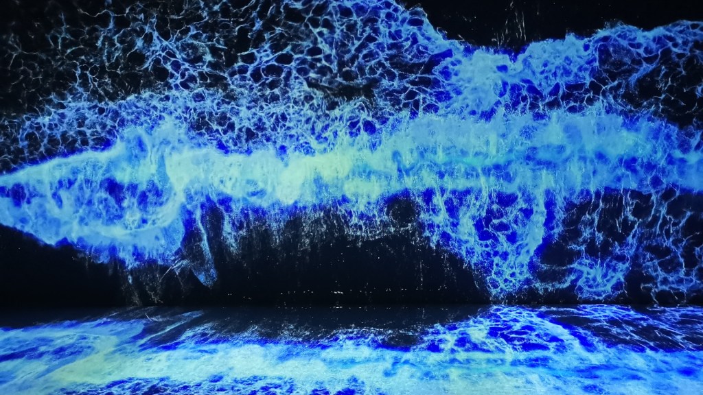 Waves crash at Starry Beach LUX New Wave of Contemporary Art