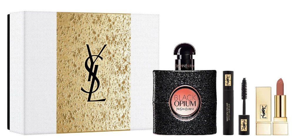 Black Opium Eau de Parfum and Makeup Icons Gift Set,  Yves Saint Laurent 