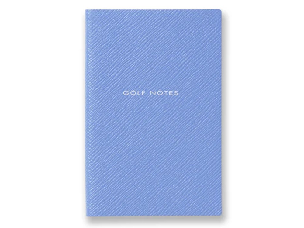 Leather 'Golf Notes' Panama notebook by Smythson