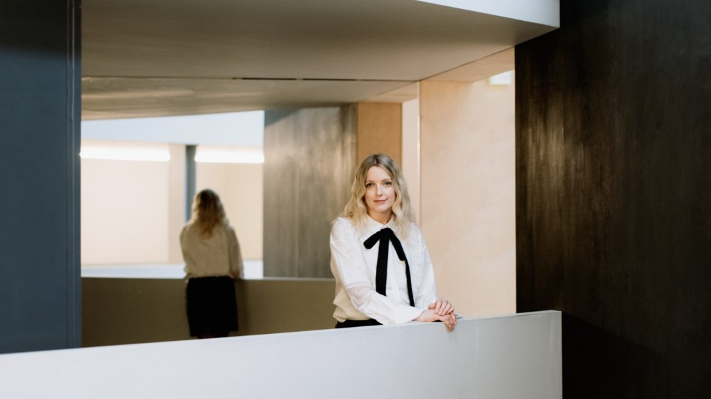 DJ Lauren Laverne poses to promote The Great Design Challenge