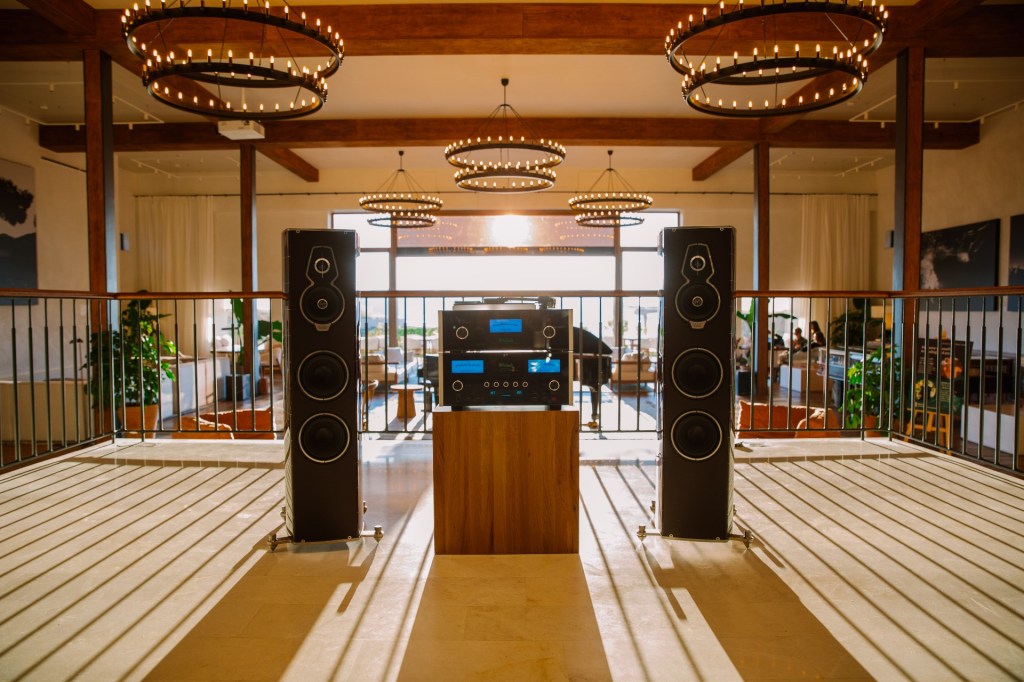 McIntosh system in the reception at Sixth Sense Ibiza