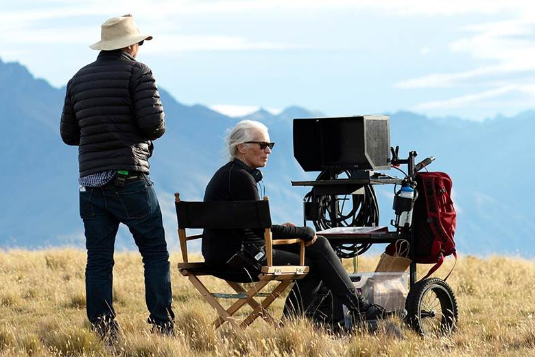 Jane Campion directs on location for Power of the Dog