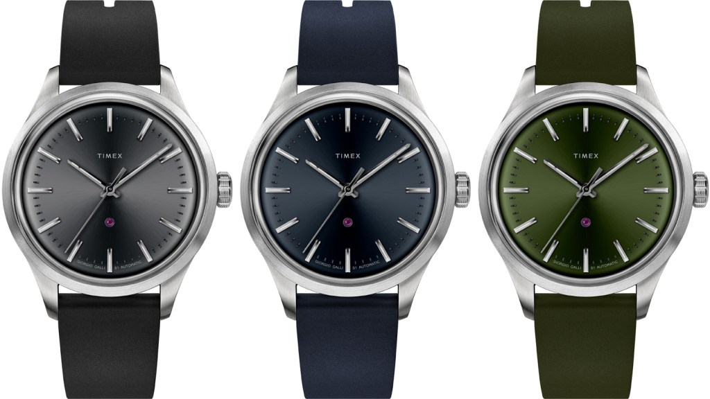 Timex Giorgio Galli S1 38 Automatic watch comes in three colourways