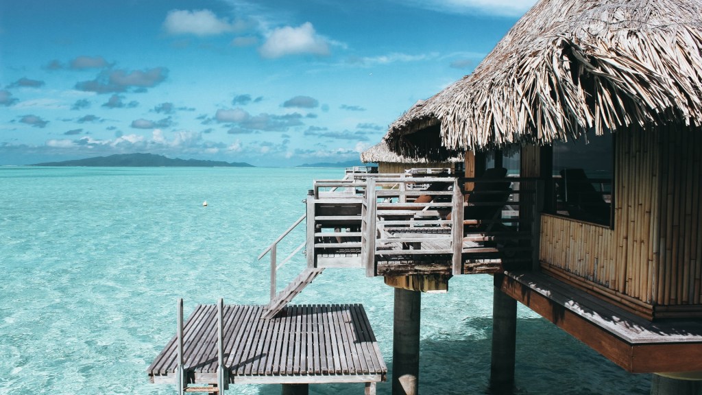 A luxury overwater bungalow