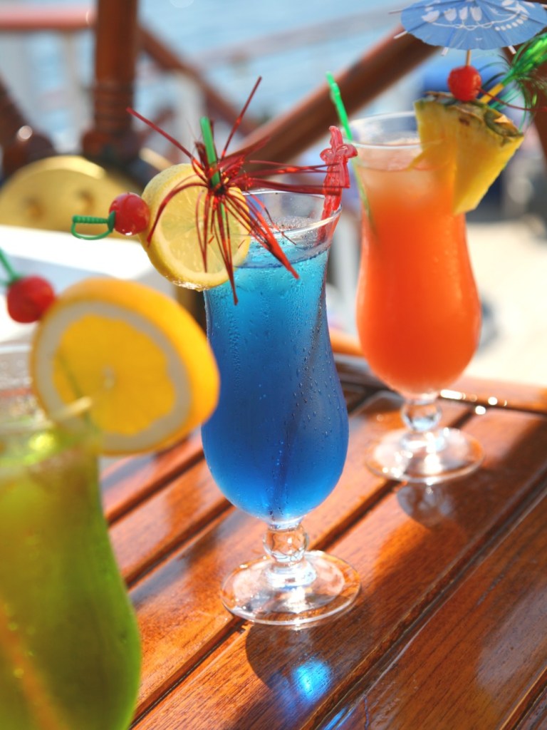 Colourful cocktails on board Star Clipper