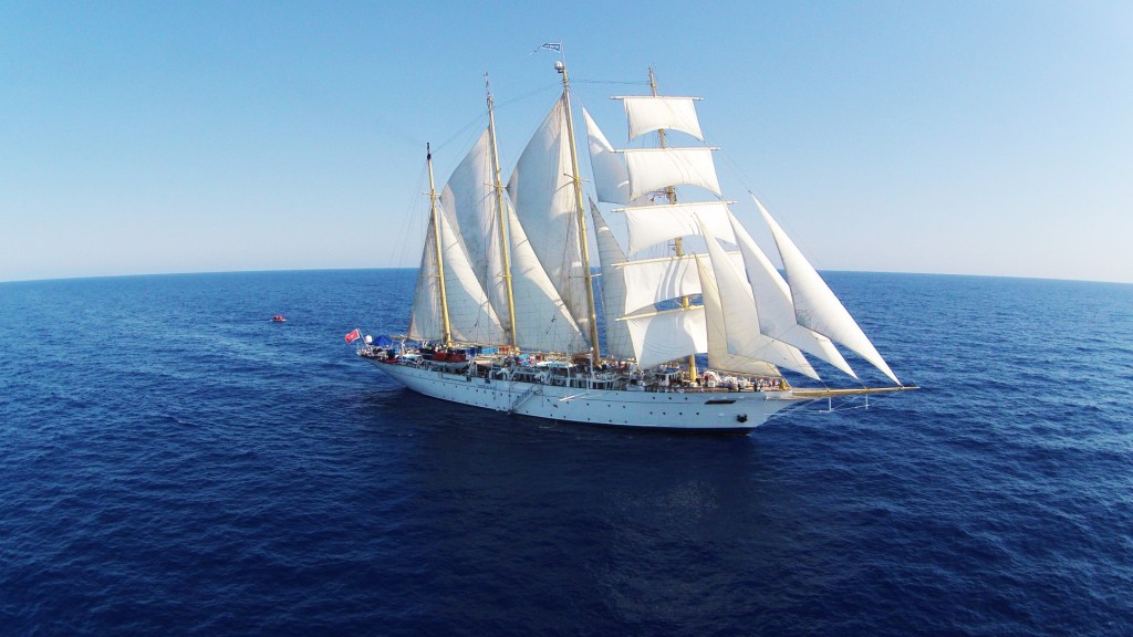 Star Clipper tall-ship at sea