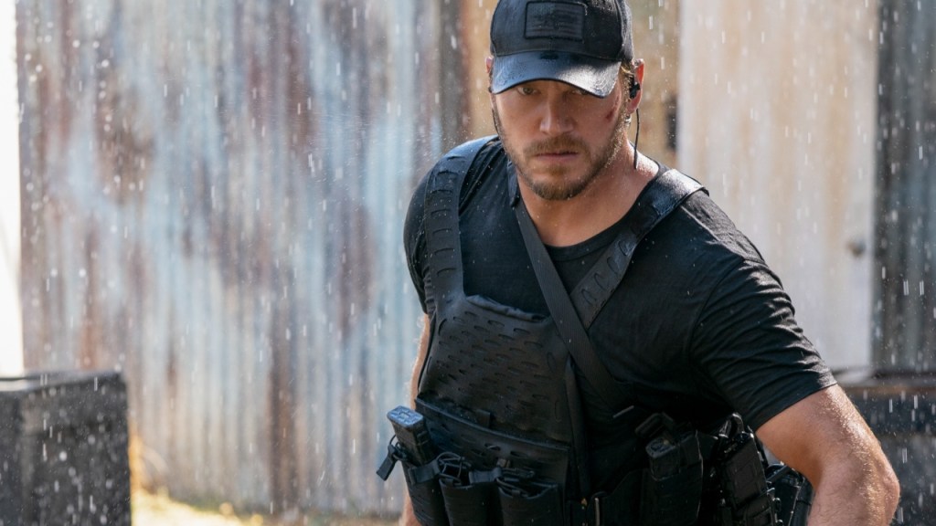 Chris Pratt dressed as a Navy Seal in The Termainl List