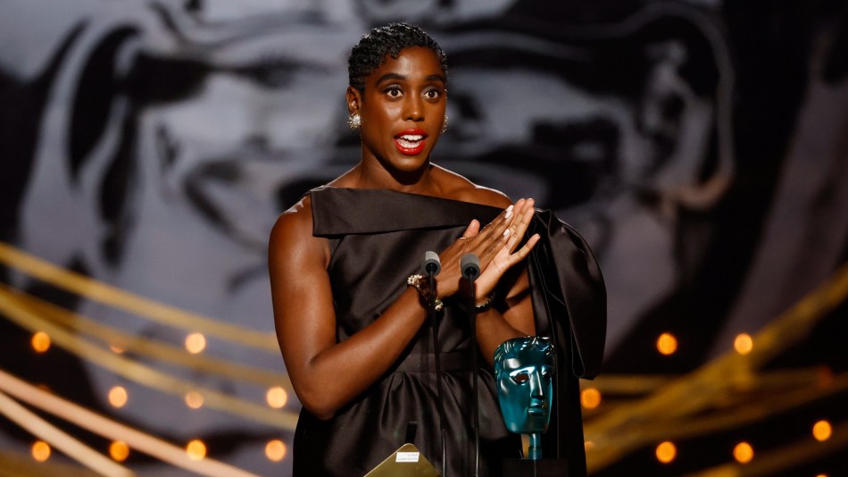 Lashana Lynch accepts Rising Star Award at 2022 BAFTAs