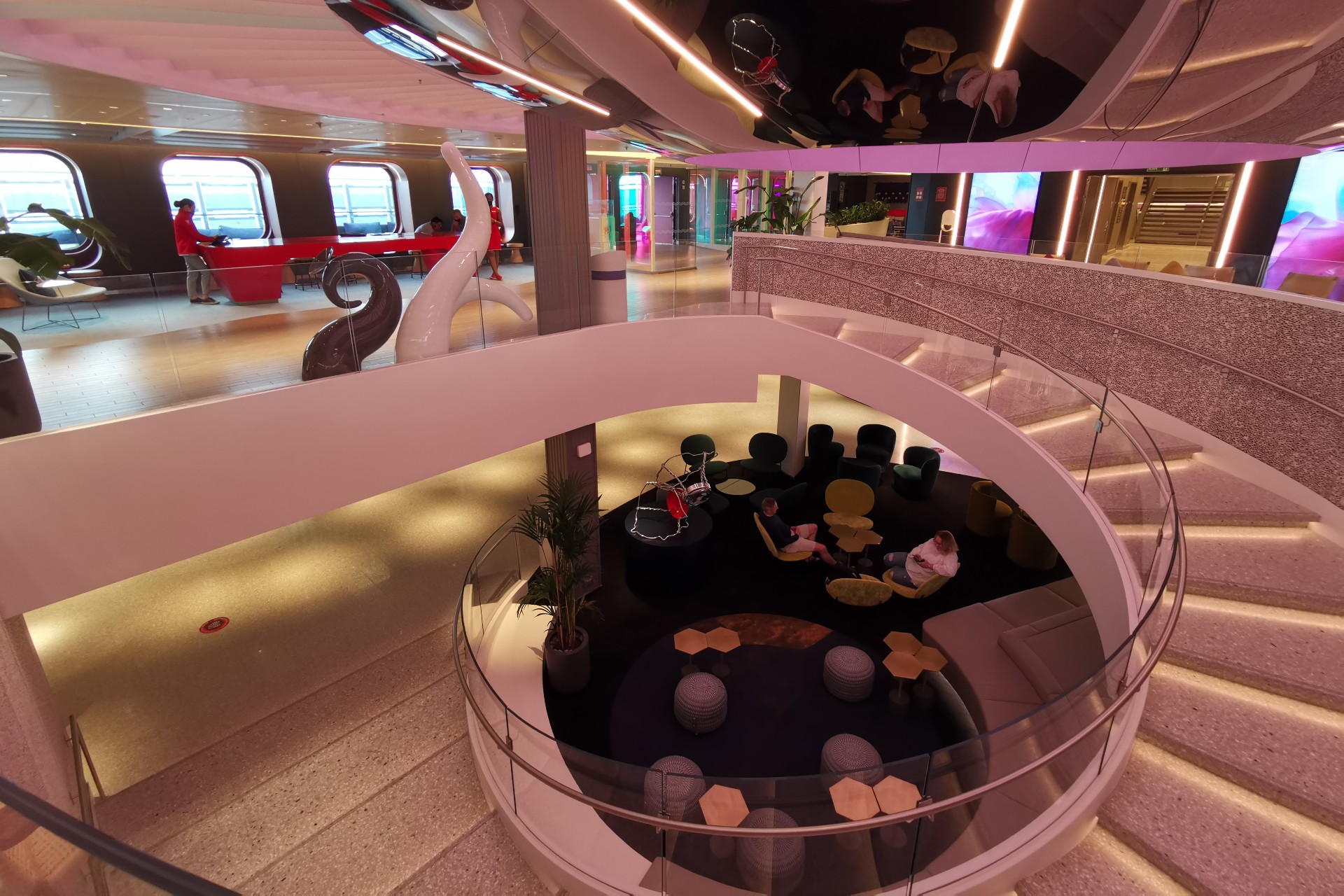 The Roundabout is the central hub on Scarlet Lady