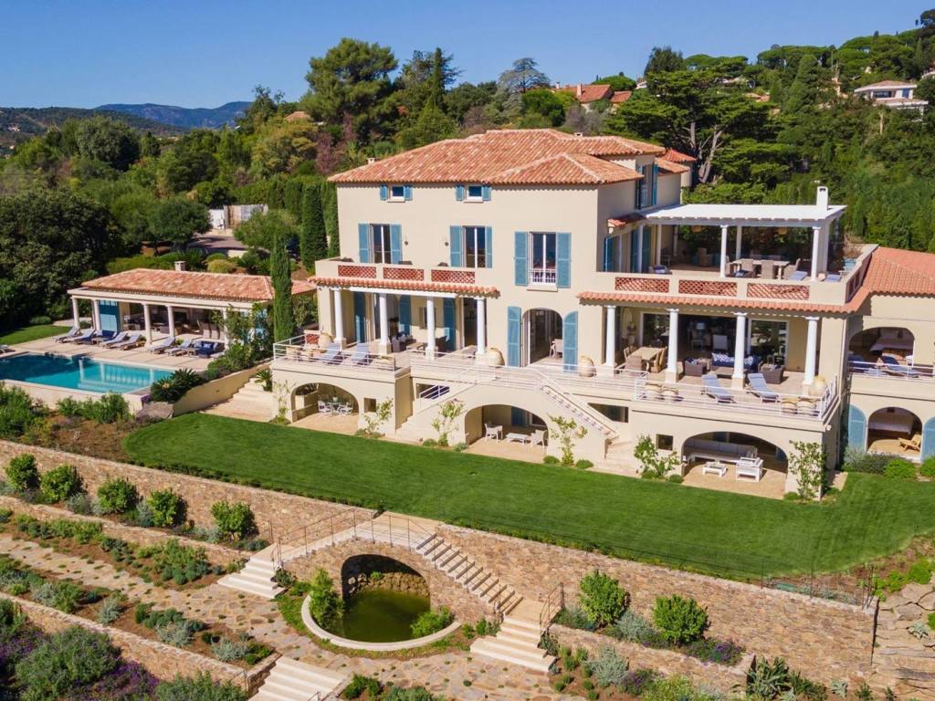 The Villa Napoleon looks spectacular as seen from the air