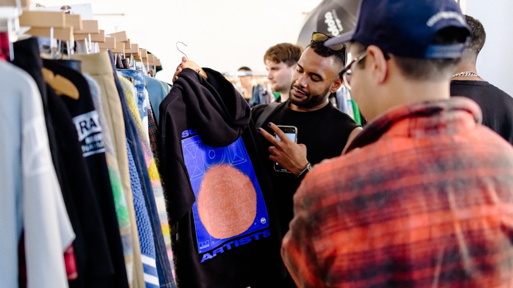 Guests Check Out BACARDÍ Capsule Collection Merch at NAHMIAS Studio Visit Ahead of PMFW