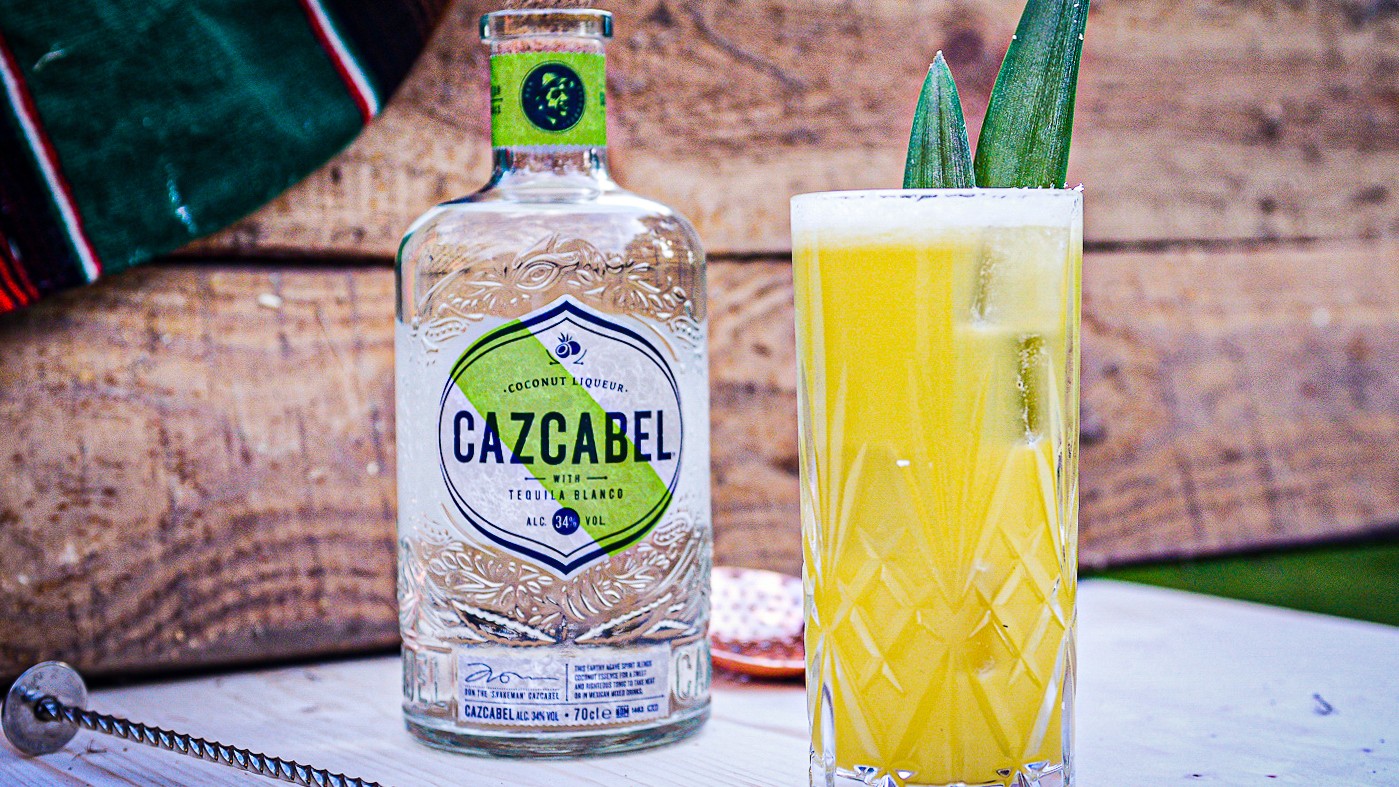 The 'Walk In The Tropics' cocktail using Cazcabel Coconut tequila