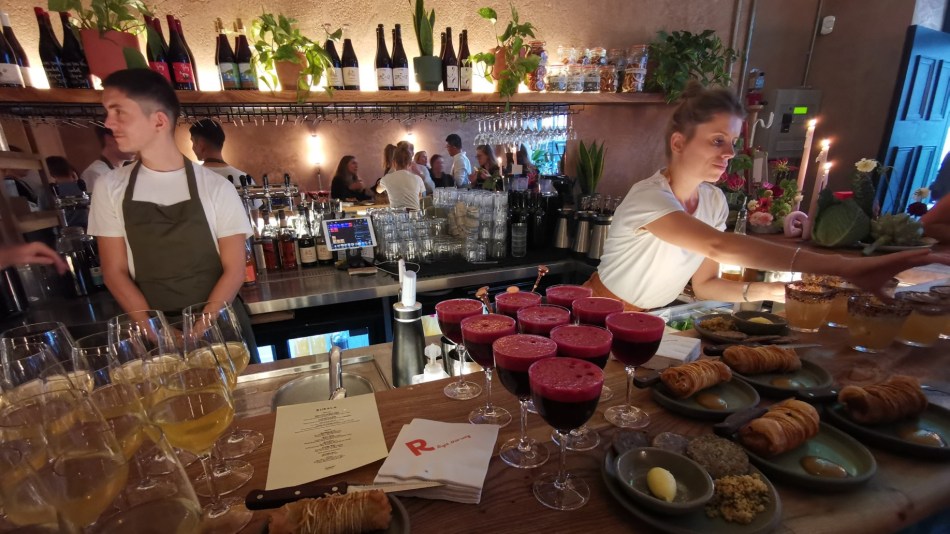 Staff at Bubala restaraunt host the launch of Resy's 2023 Trends report