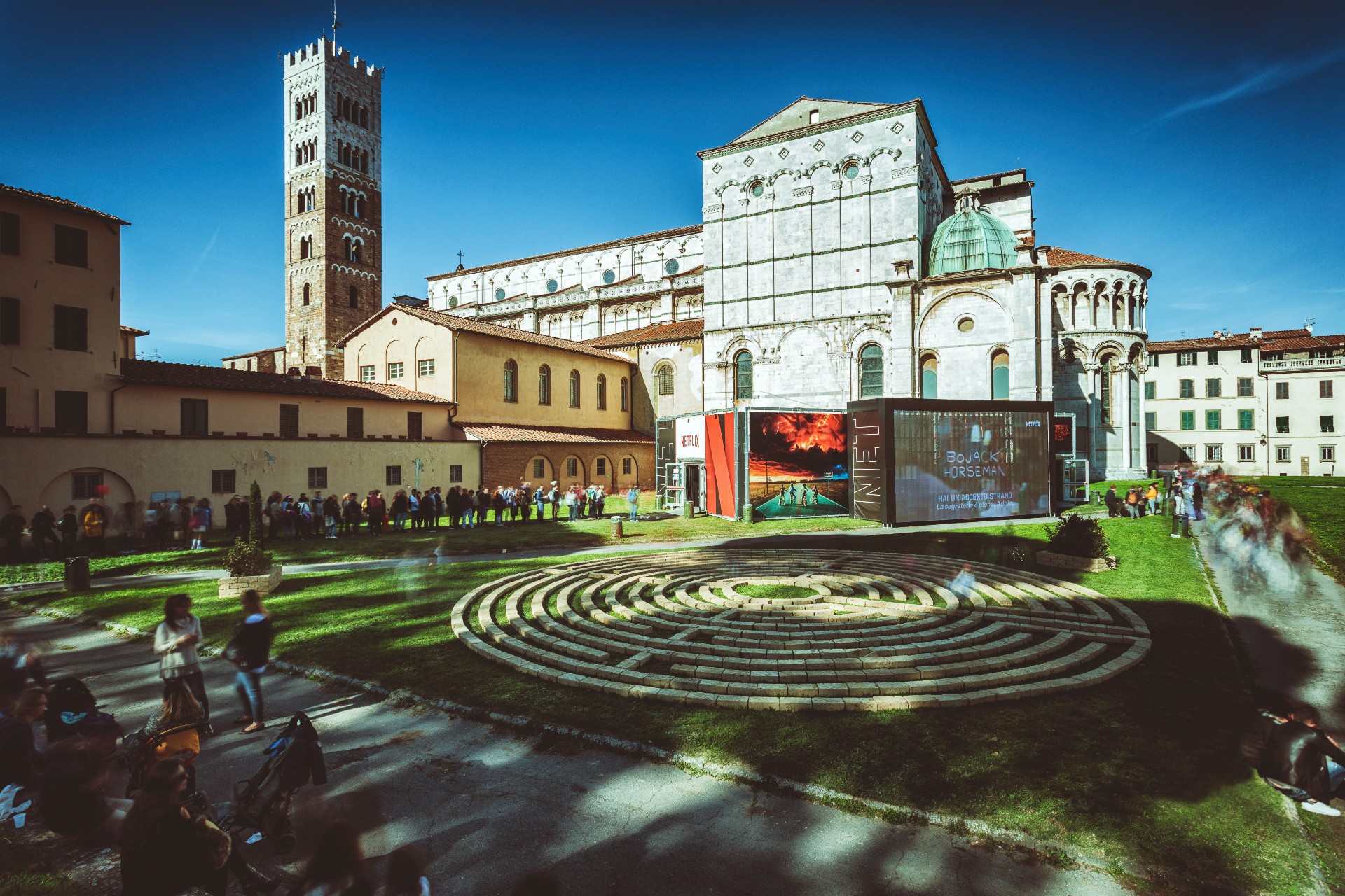 Spectacular garden grounds in Lucca Italy