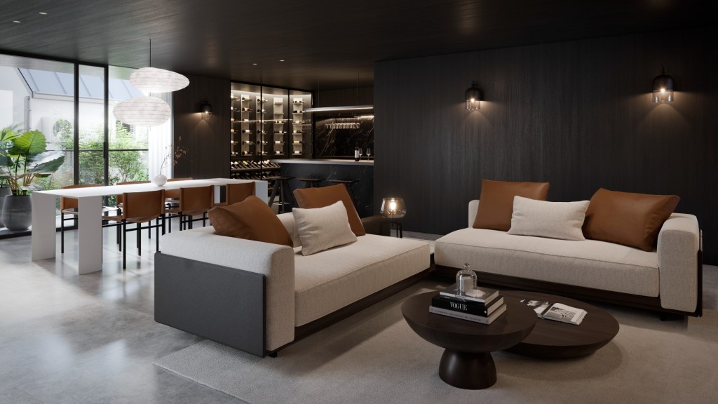 The wine cellar is the Aston Martin Japan luxury home