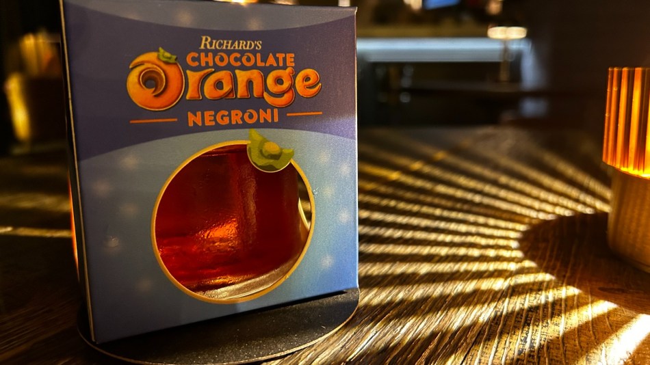 Richard's Chocolate Orange Negroni at the Lost Property Office bar