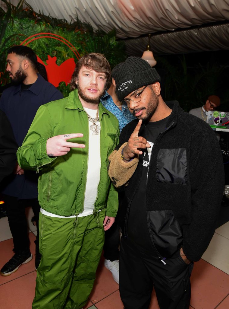 Murda Beatz and Bryson Tiller at Boi-1da's Grammys party 2023