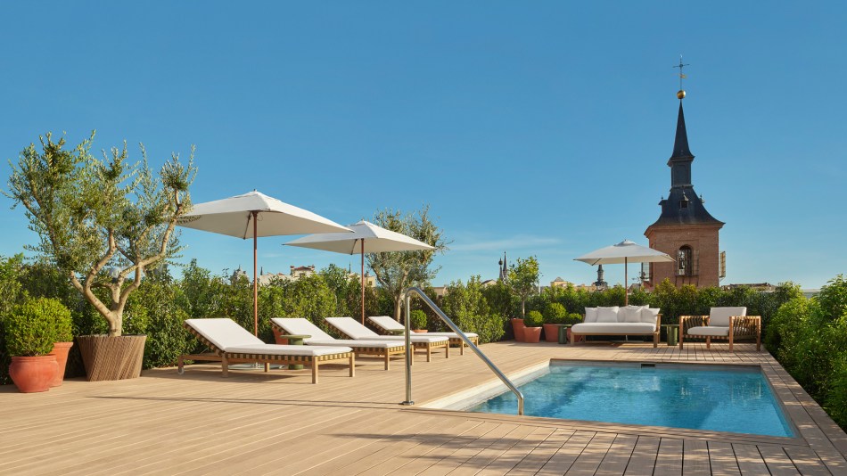 A view from the Penthouse suite at the Madrid Edition