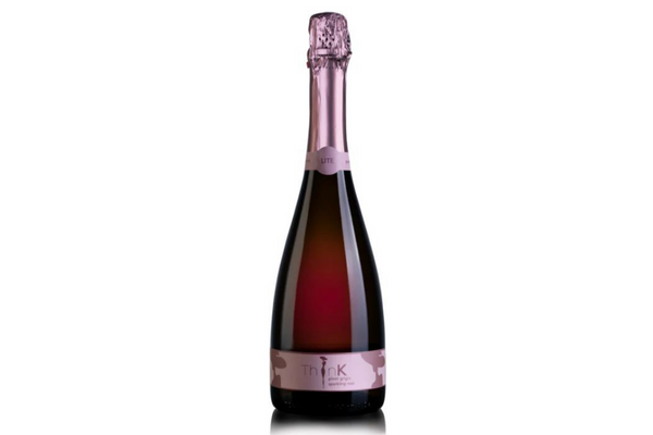 Low sugar sparkling rosé by ThinK Wine