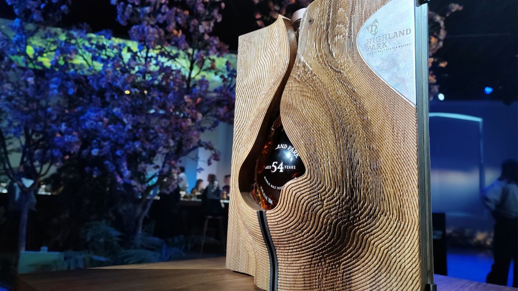 Highland Park 54 Year Old whisky in presentation case