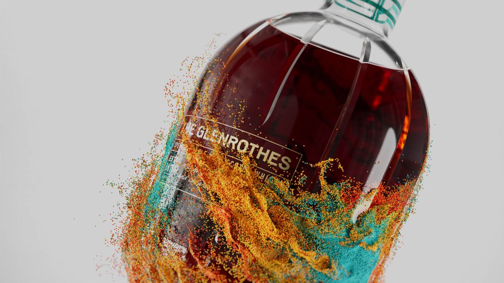 The Glenrothes The 42 artistically splashed in coloured sand