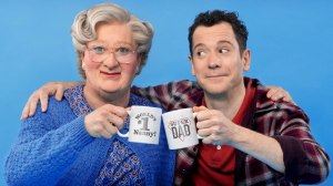 Gabriel Vick as Mrs. Doubtfire in the London stage show