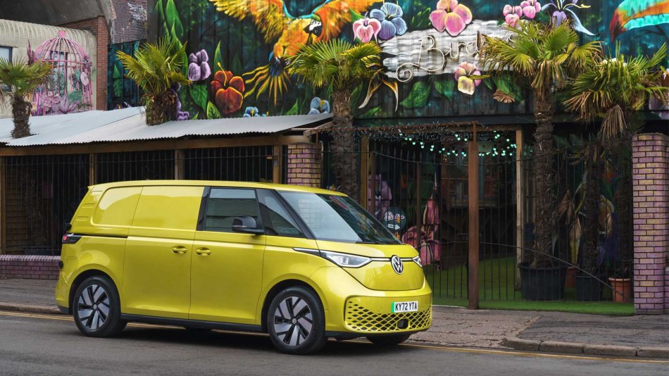 Volkswagen ID Buzz Cargo parked up in Liverpool