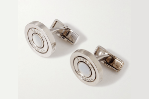 Dunhill Silver Mother-of-Pearl cufflinks 