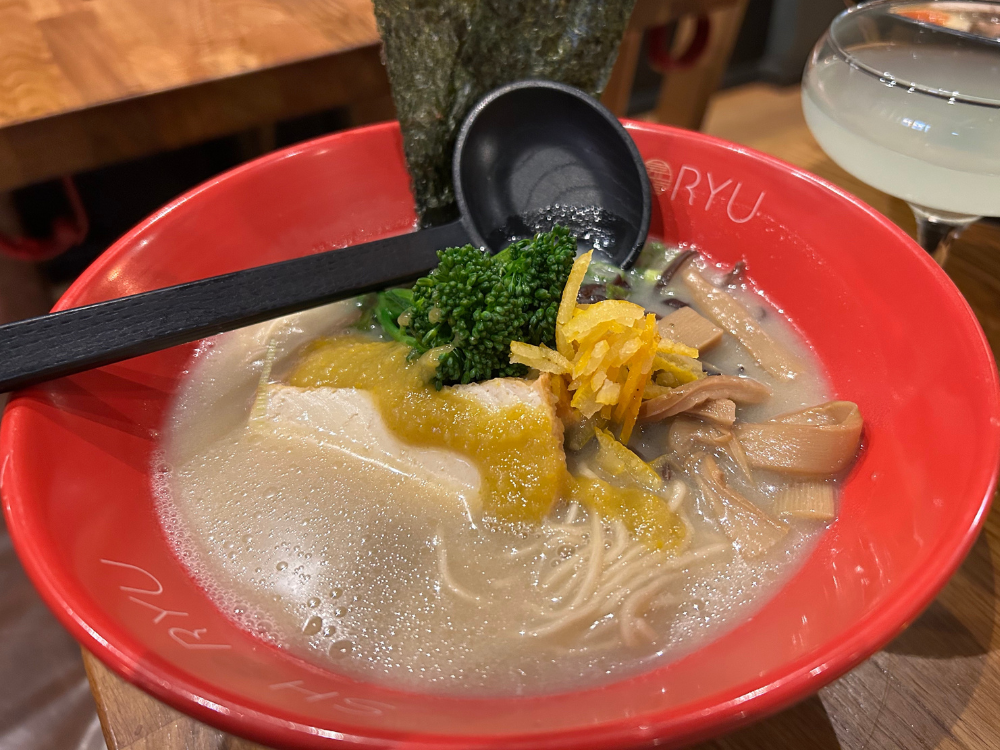 Yuzu White Natural ramen at Shoryu