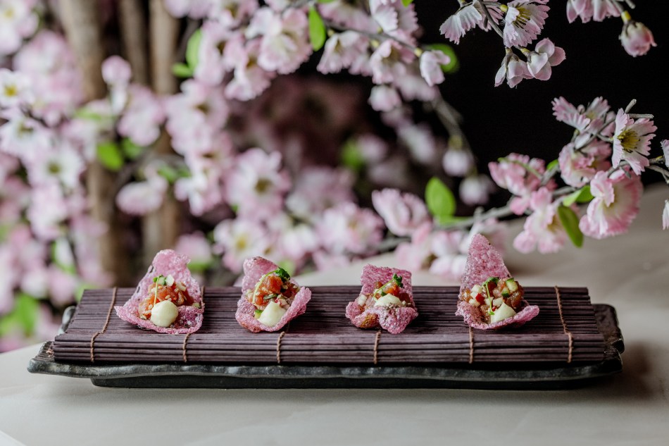 The tuna sashimi flower dish at Tattu London