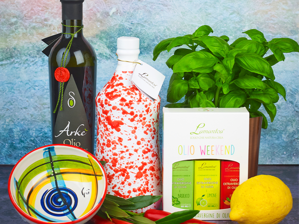 Olive oil gift box by Sacla
