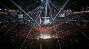 The Octagon in the T Mobile arena Las Vegas for UFC 290