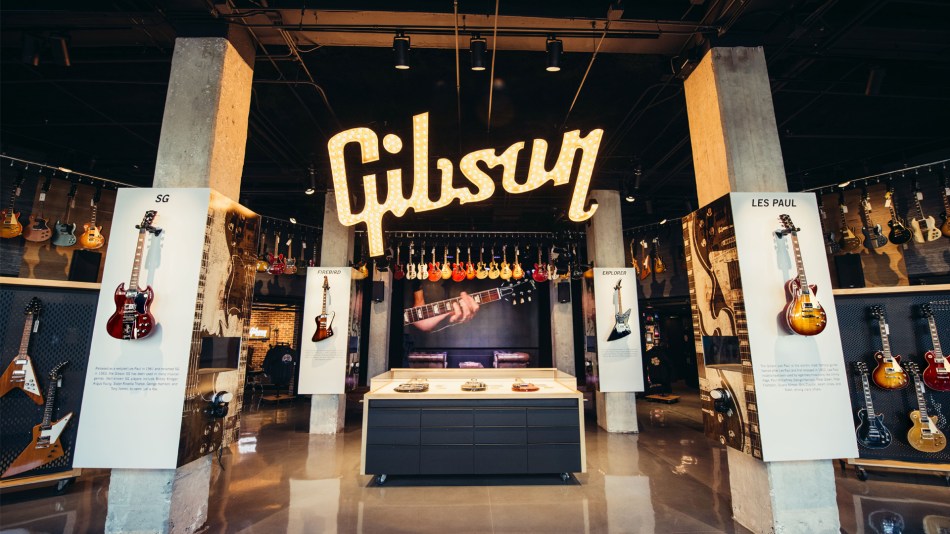 The Gibson Garage showroom in Nashville