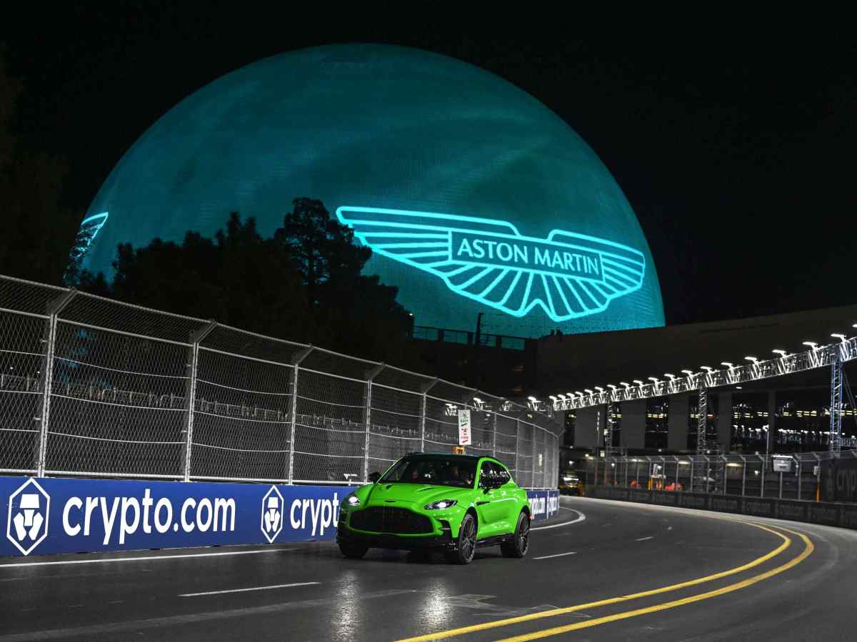 Aston Martin DBX707 supercar SUV takes to the track at Las Vegas Grand&nbsp;Prix