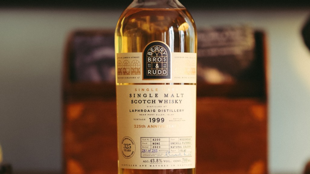 Berry Bros. & Rudd 325th Anniversary Laphroaig 1999 Single Malt Scotch Whisky
