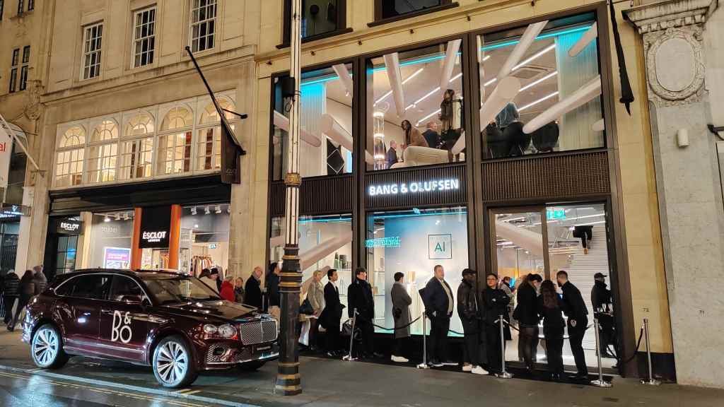 Opening night for the Bang & Olufsen store in new Bond Street