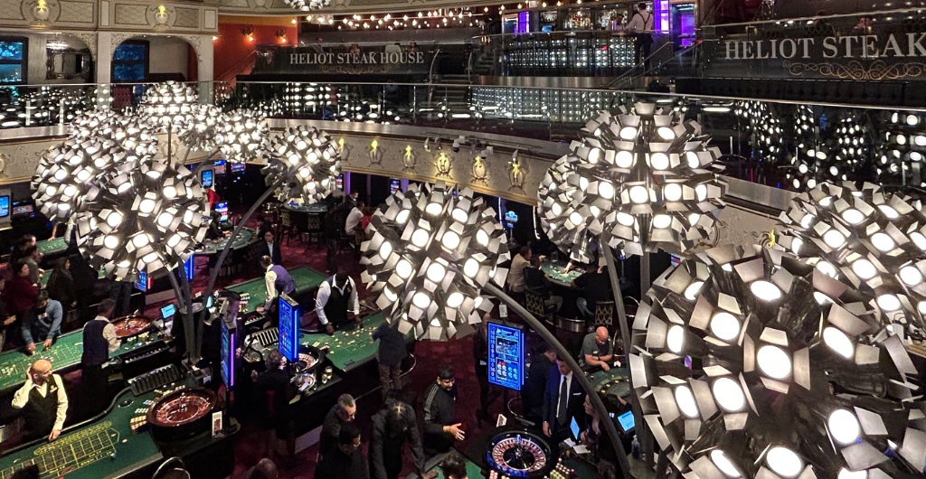 The interior at Heliot Steak House London