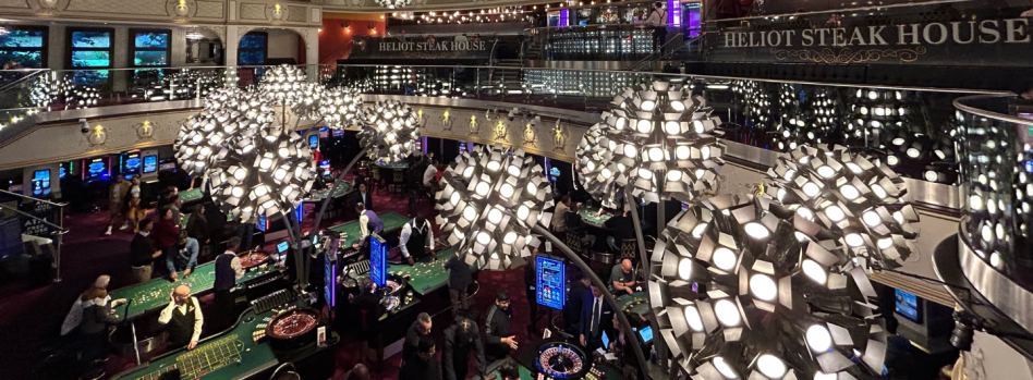 The interior at Heliot Steak House London